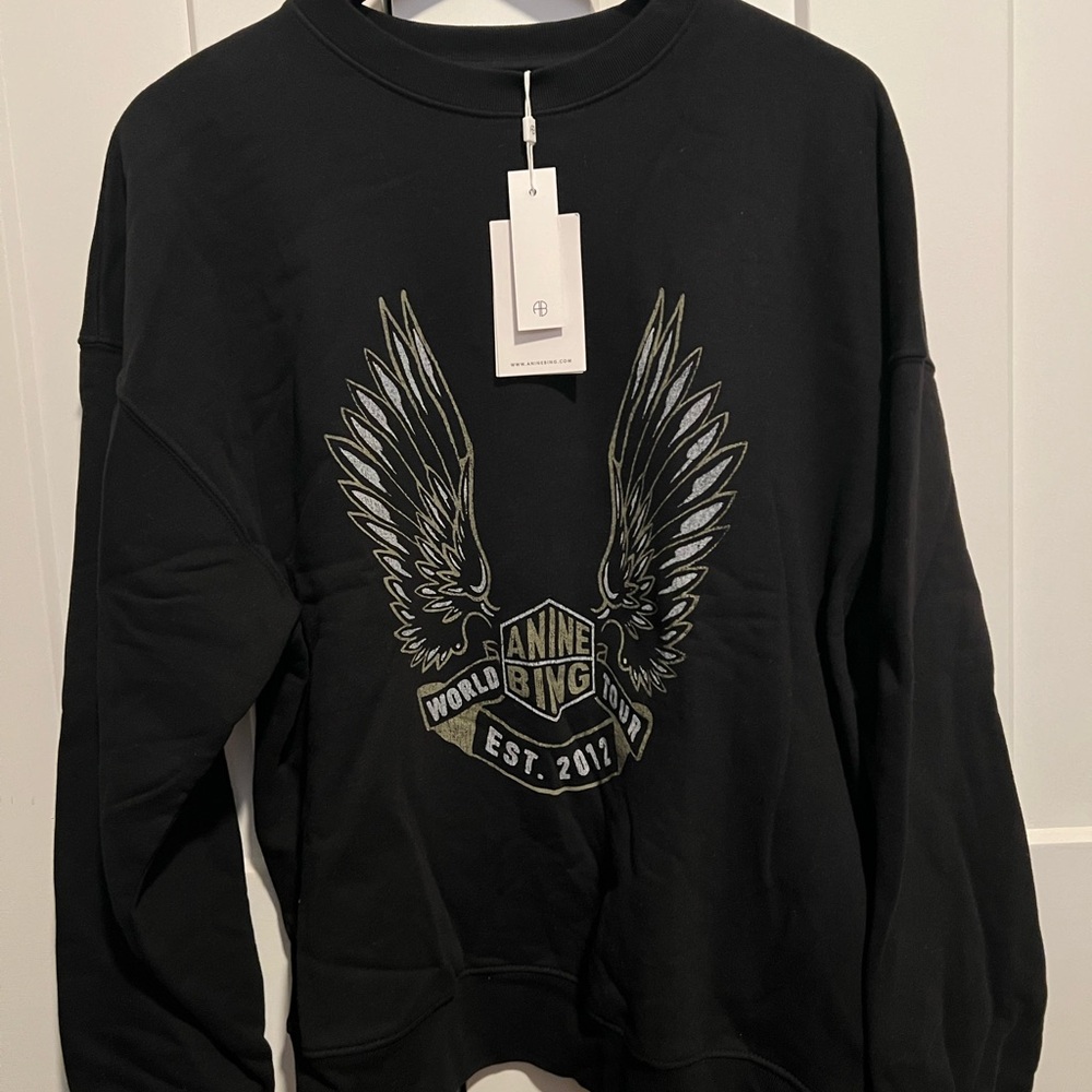 Anine Bing Black Womens Sweatshirt